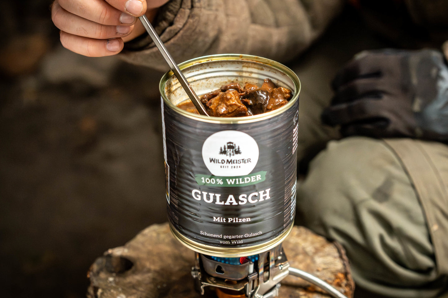 Wilder Gulasch mit Pilzen